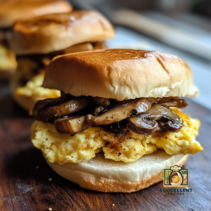 Mushroom and Egg Breakfast Slider Recipe