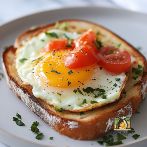 Open-Faced Egg Sandwich Recipe