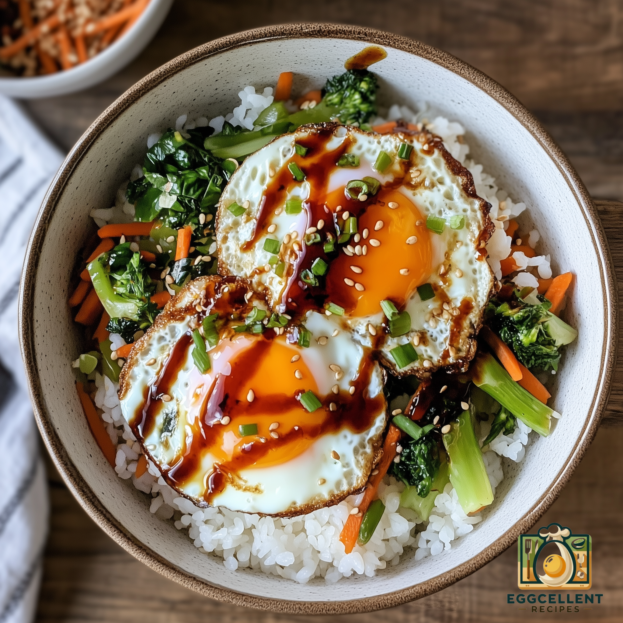 Savory Rice Bowl with Eggs Recipe