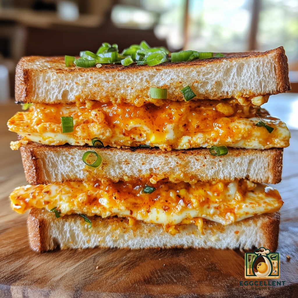 Spicy Egg Sriracha Sandwich Recipe