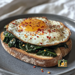 Spicy Egg and Spinach Sandwich Recipe