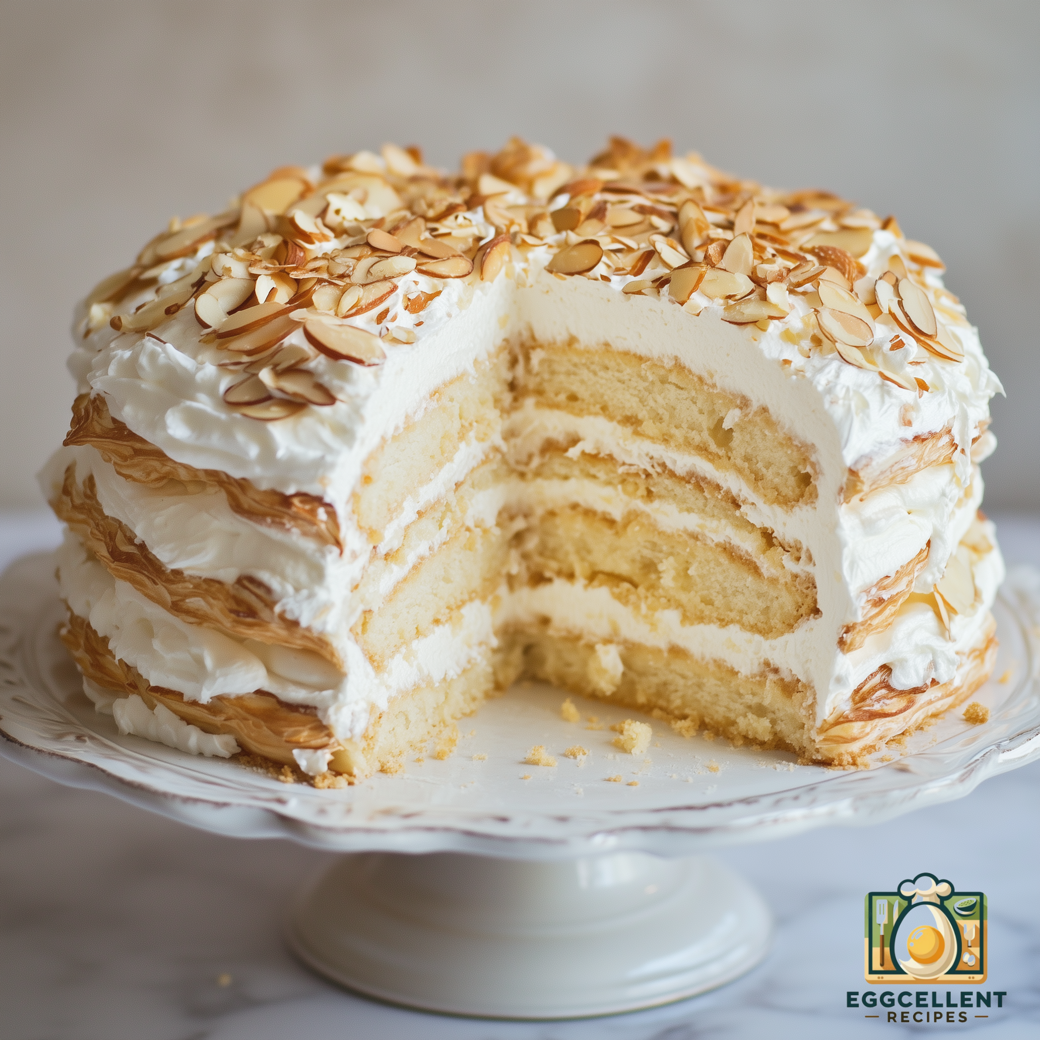 Dacquoise (Almond Meringue Cake) Recipe