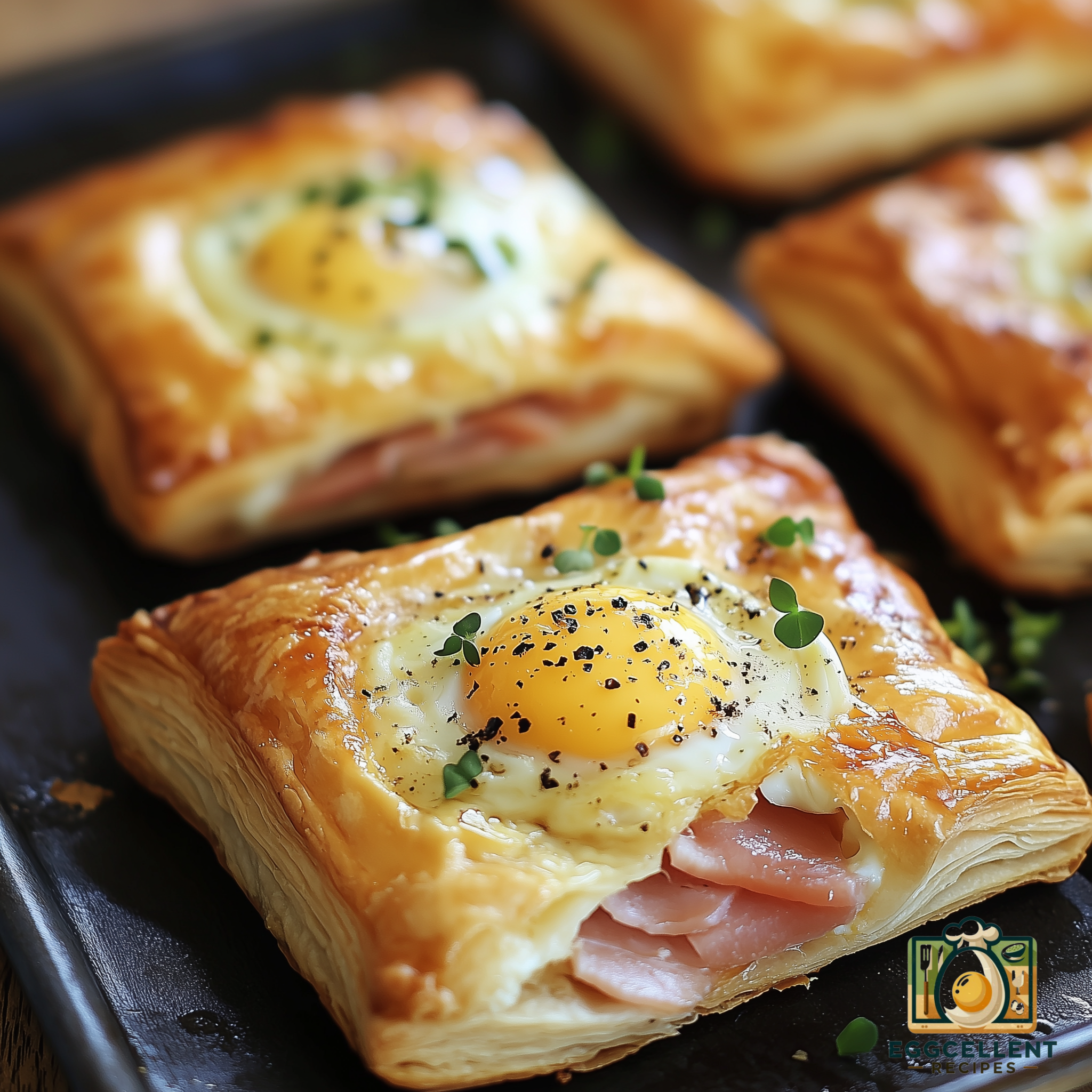 Ham and Egg Puff Pastry Recipe