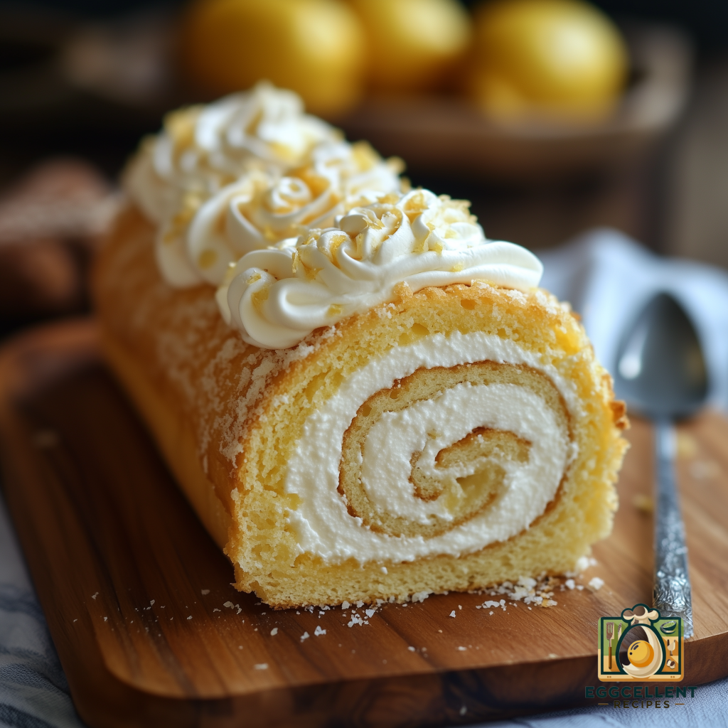 Swiss Roll with Lemon Meringue Filling Recipe