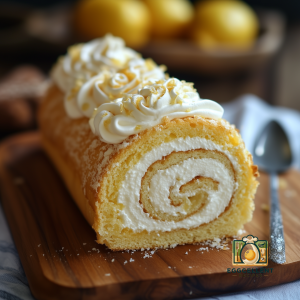 Swiss Roll with Lemon Meringue Filling Recipe