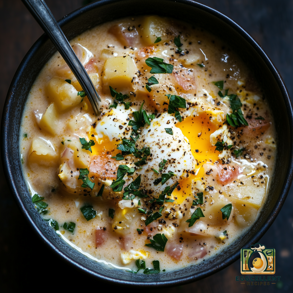 Creamy Potato & Egg Chowder Recipe