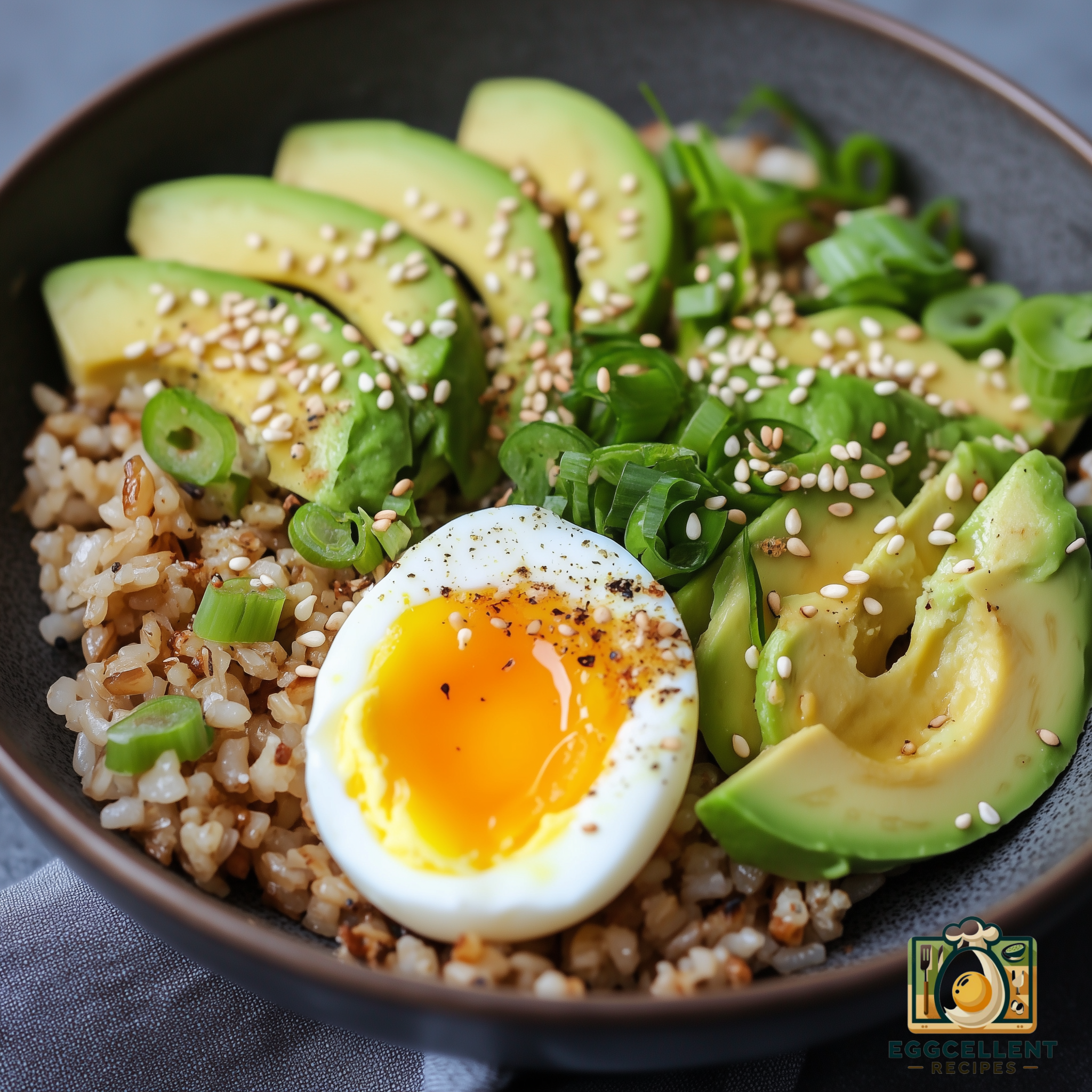 Egg & Avocado Rice Bowl Recipe