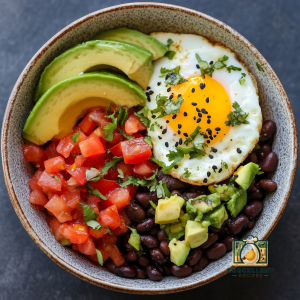 Egg & Black Bean Power Bowl Recipe