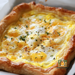 Egg & Cheese Puff Pastry Tart Recipe