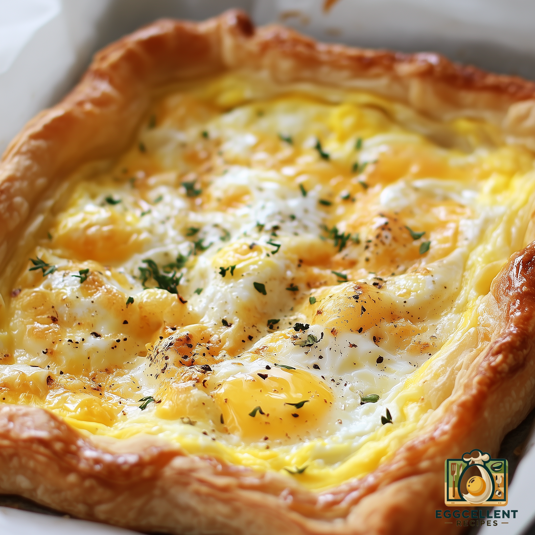 Egg & Cheese Puff Pastry Tart Recipe