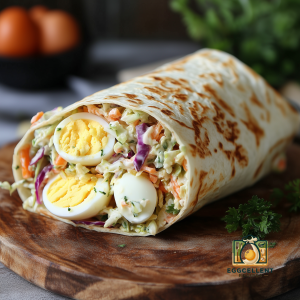 Egg & Coleslaw Wrap Recipe