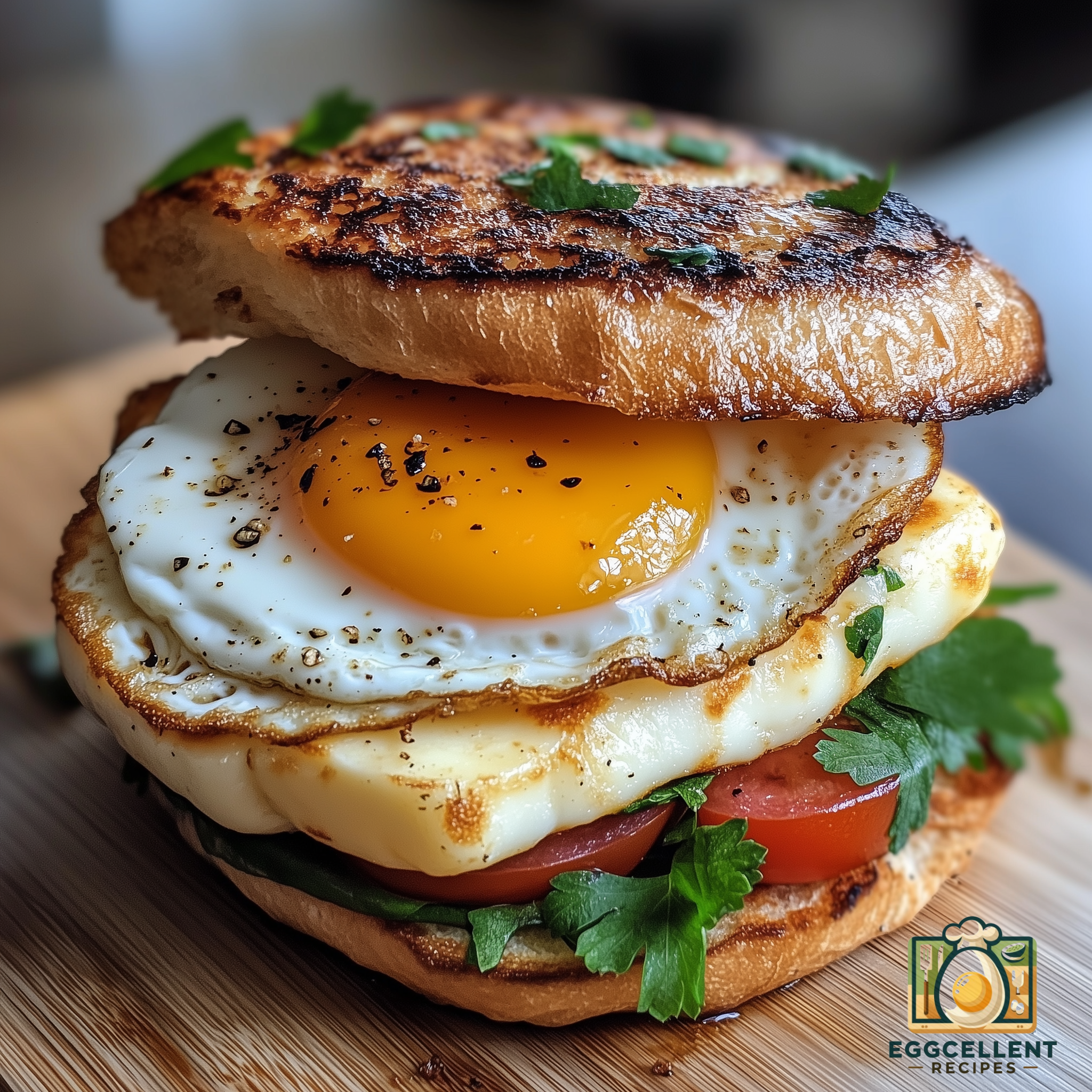 Egg & Halloumi Burger Recipe