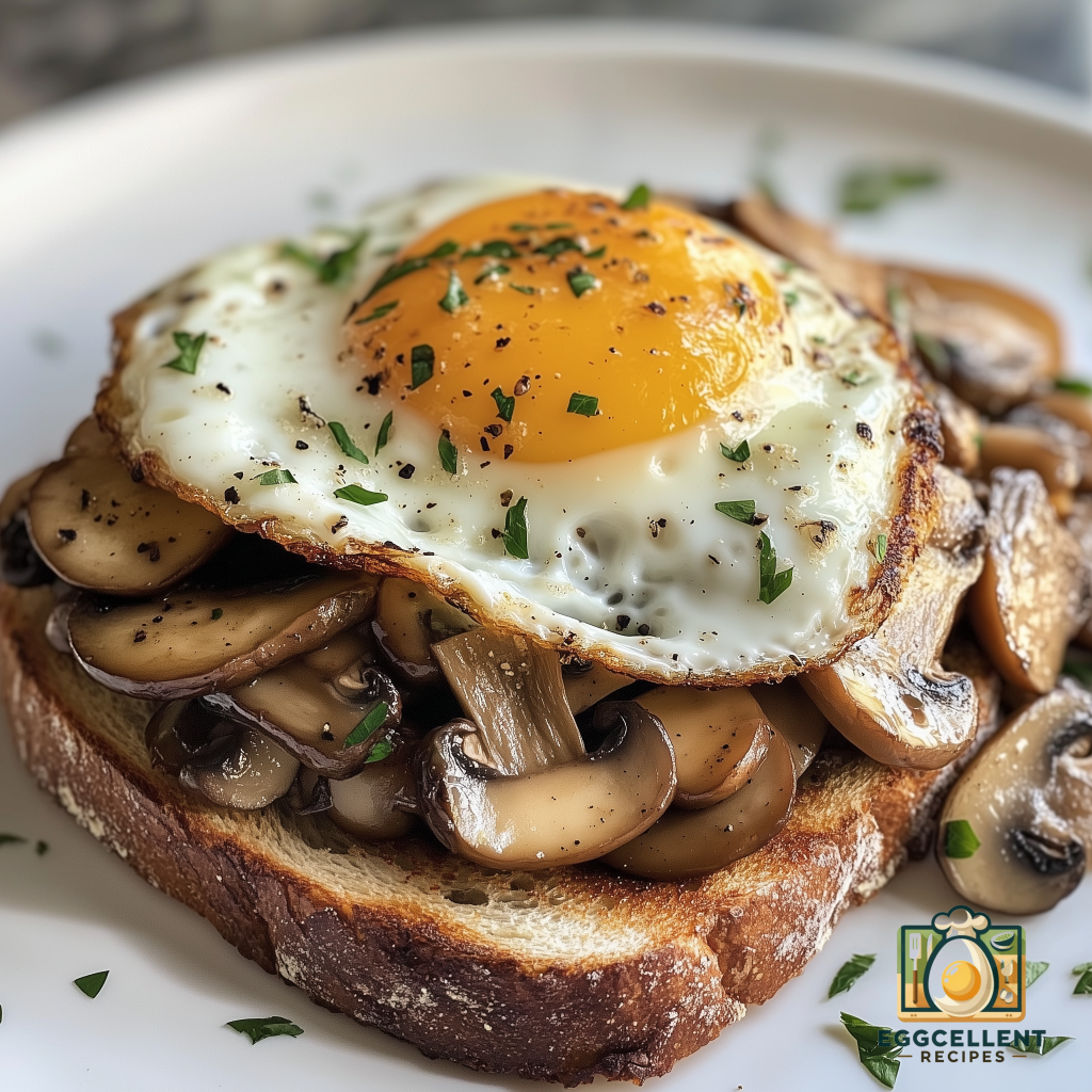 Egg & Mushroom Toast Recipe