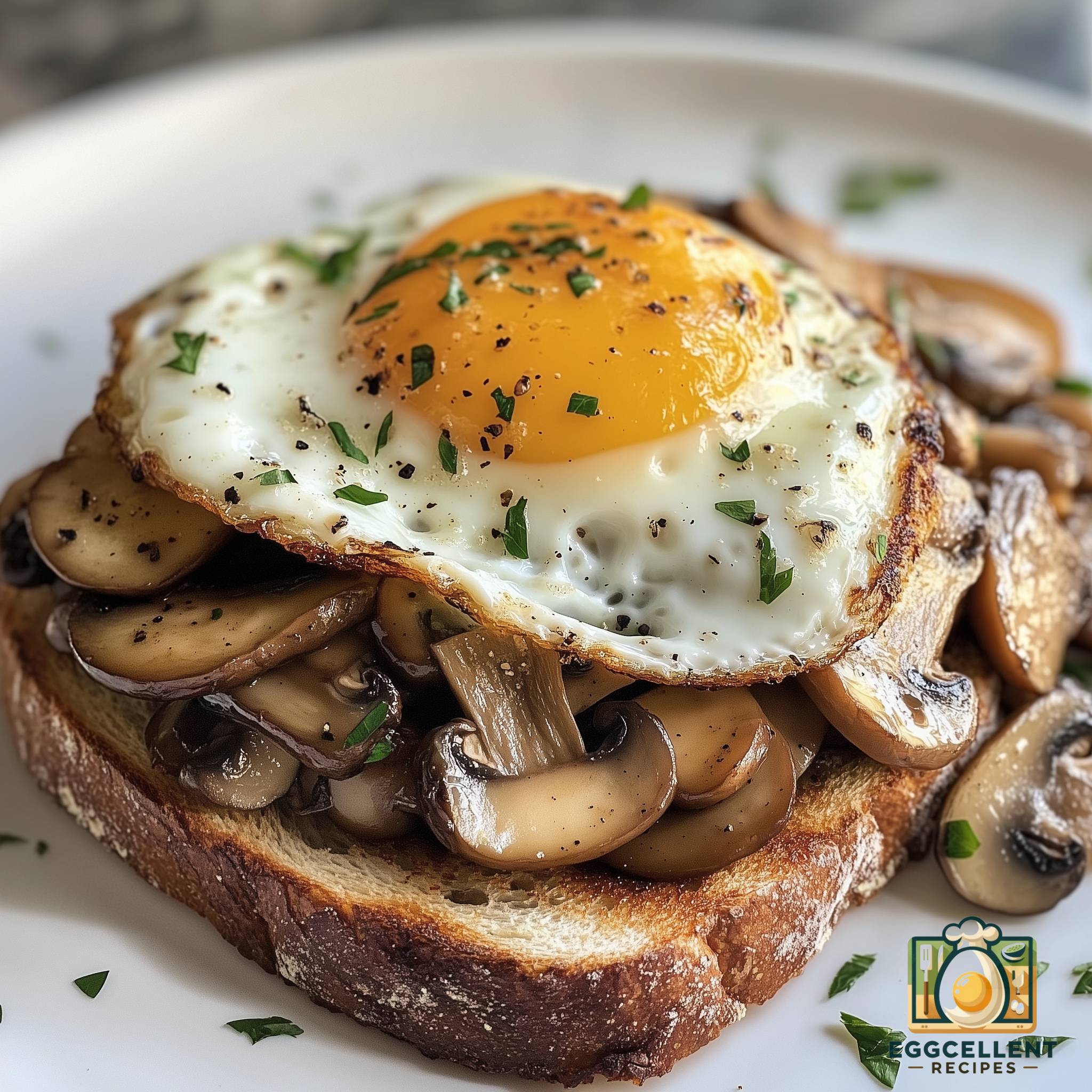 Egg & Mushroom Toast Recipe