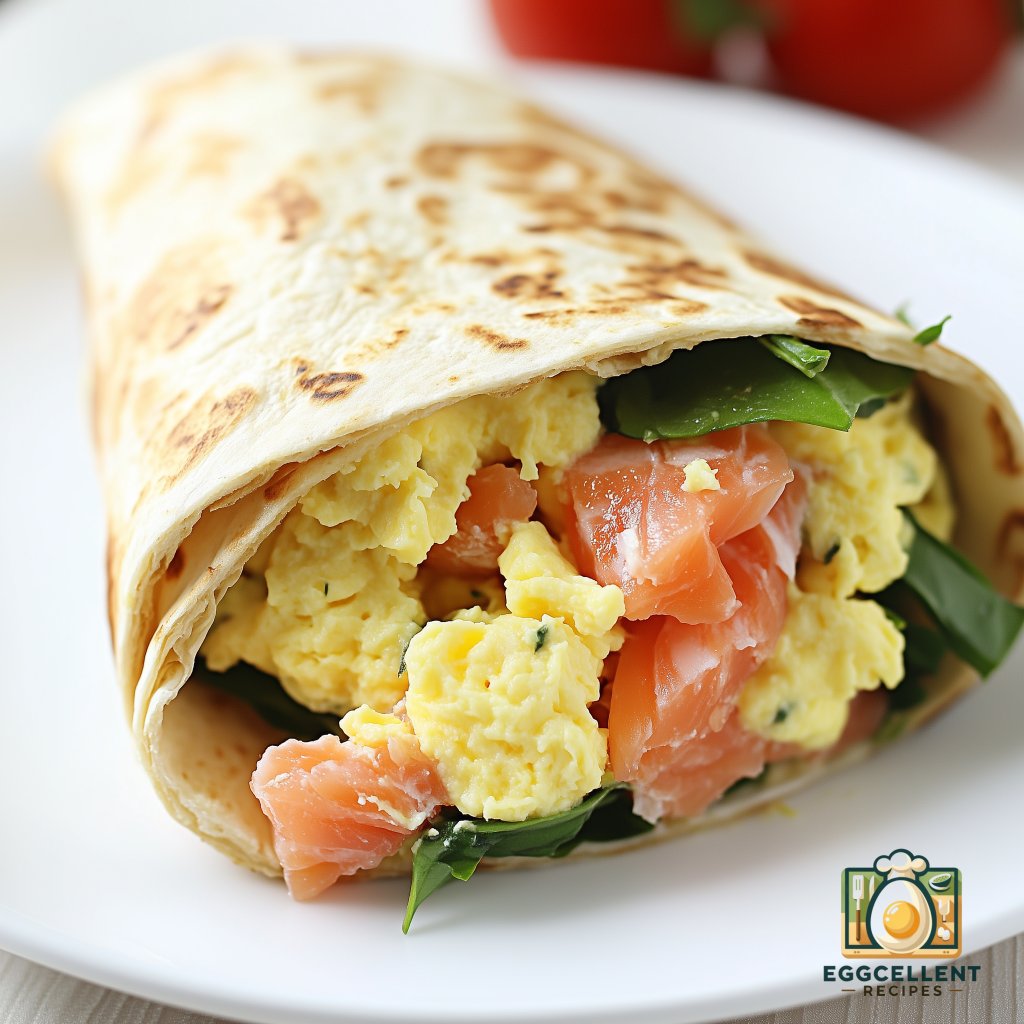 Egg & Smoked Salmon Wrap Recipe