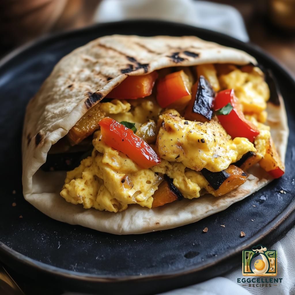 Egg & Veggie Pita  Recipe