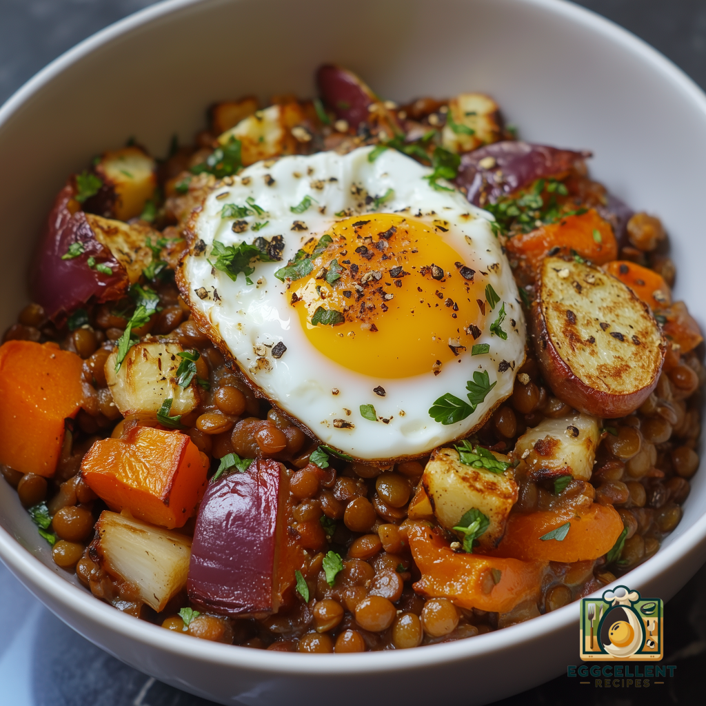 Egg & Lentil Bowl Recipe