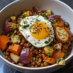 Egg & Lentil Bowl Recipe