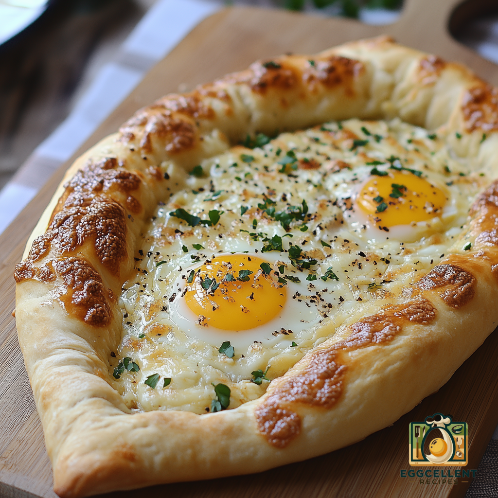 Khachapuri (Georgian Cheese Bread with Egg) Recipe