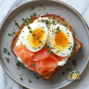 Smoked Salmon & Egg Toast  Recipe