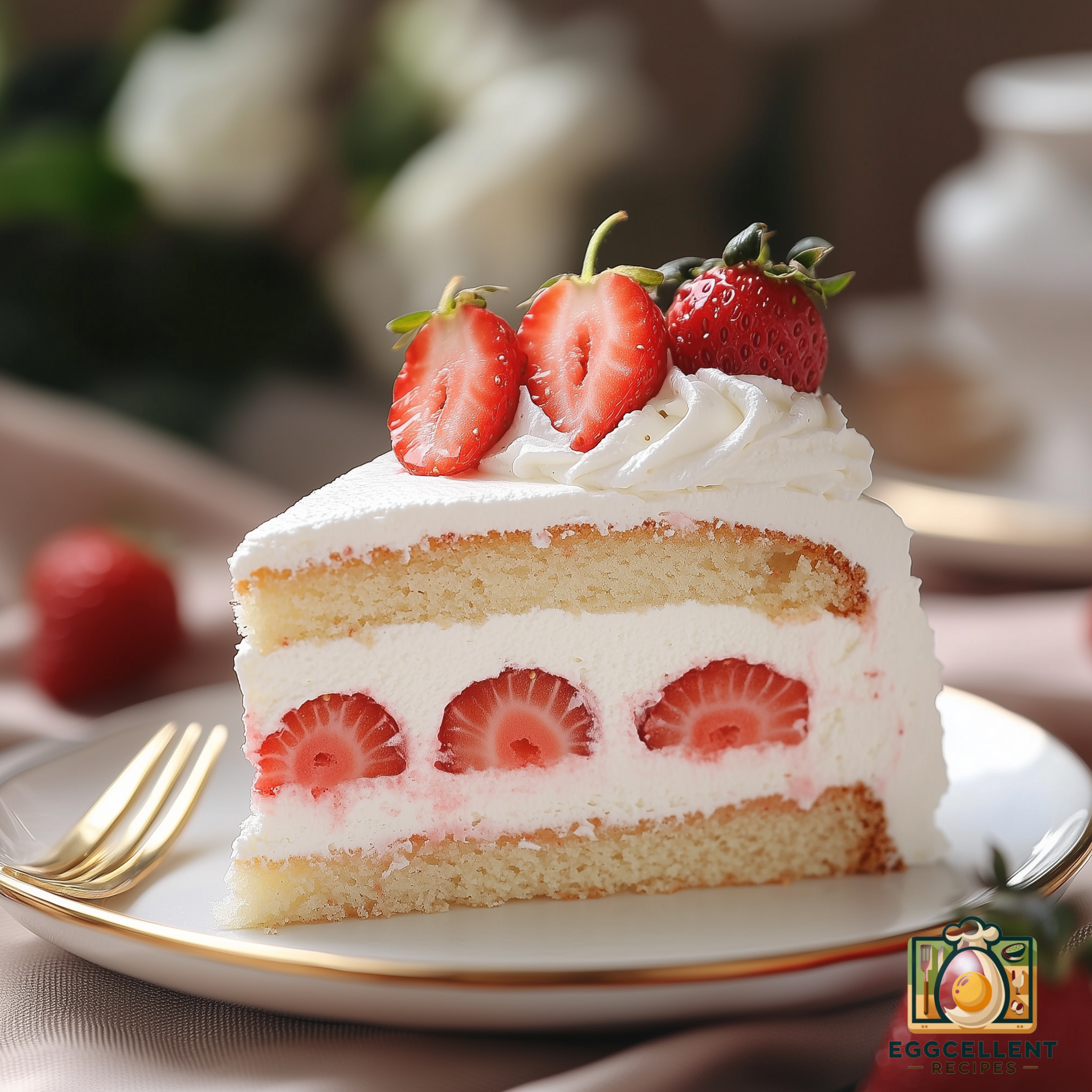 Korean Strawberry Cake Recipe