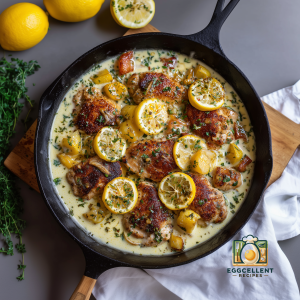 Creamy Lemon Chicken Skillet Recipe