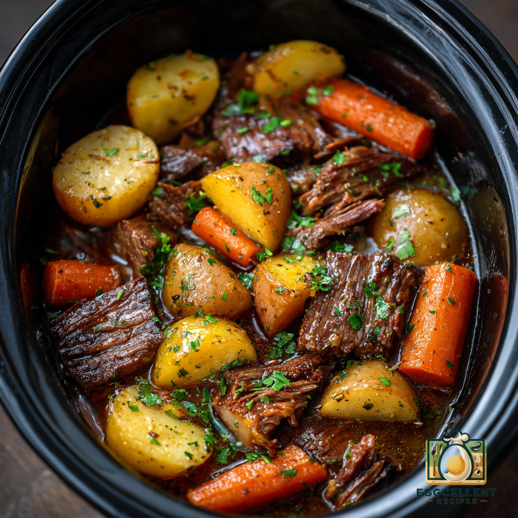 Crockpot Beef Potatoes and Carrots Recipe