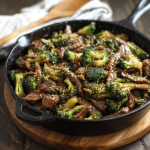 Easy One Pot Beef & Broccoli Skillet Recipe
