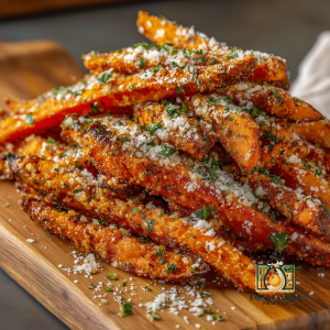Garlic Parmesan Sweet Potato Fries Recipe