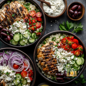Greek Chicken Bowls Recipe