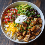 Healthy Chicken Burrito Bowls Recipe