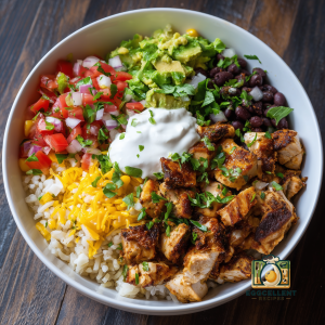 Healthy Chicken Burrito Bowls Recipe