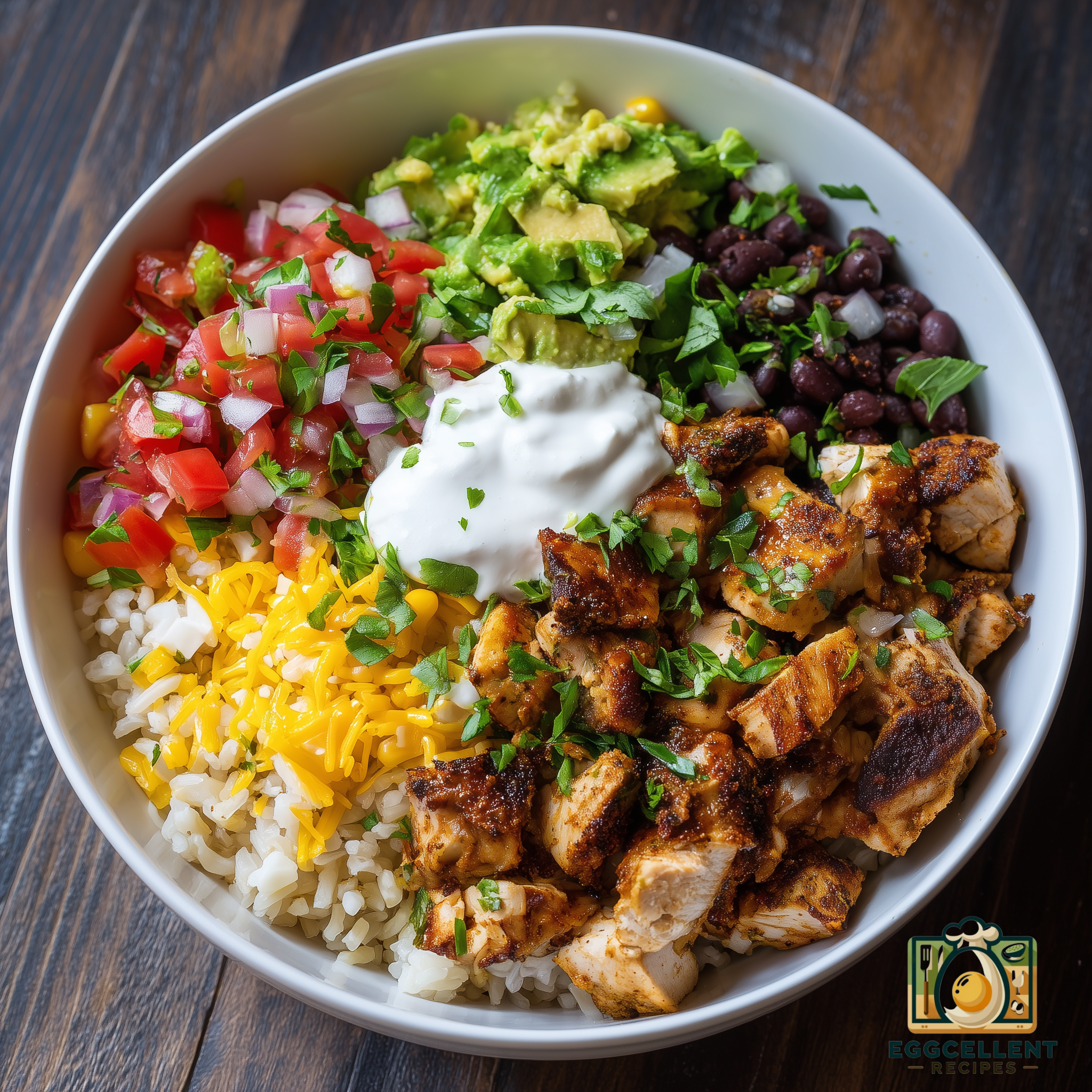 Healthy Chicken Burrito Bowls Recipe