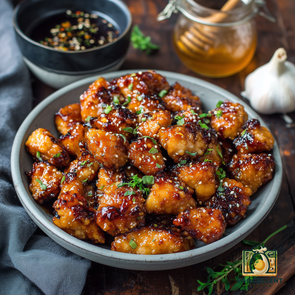 Honey Garlic Chicken Bites Recipe