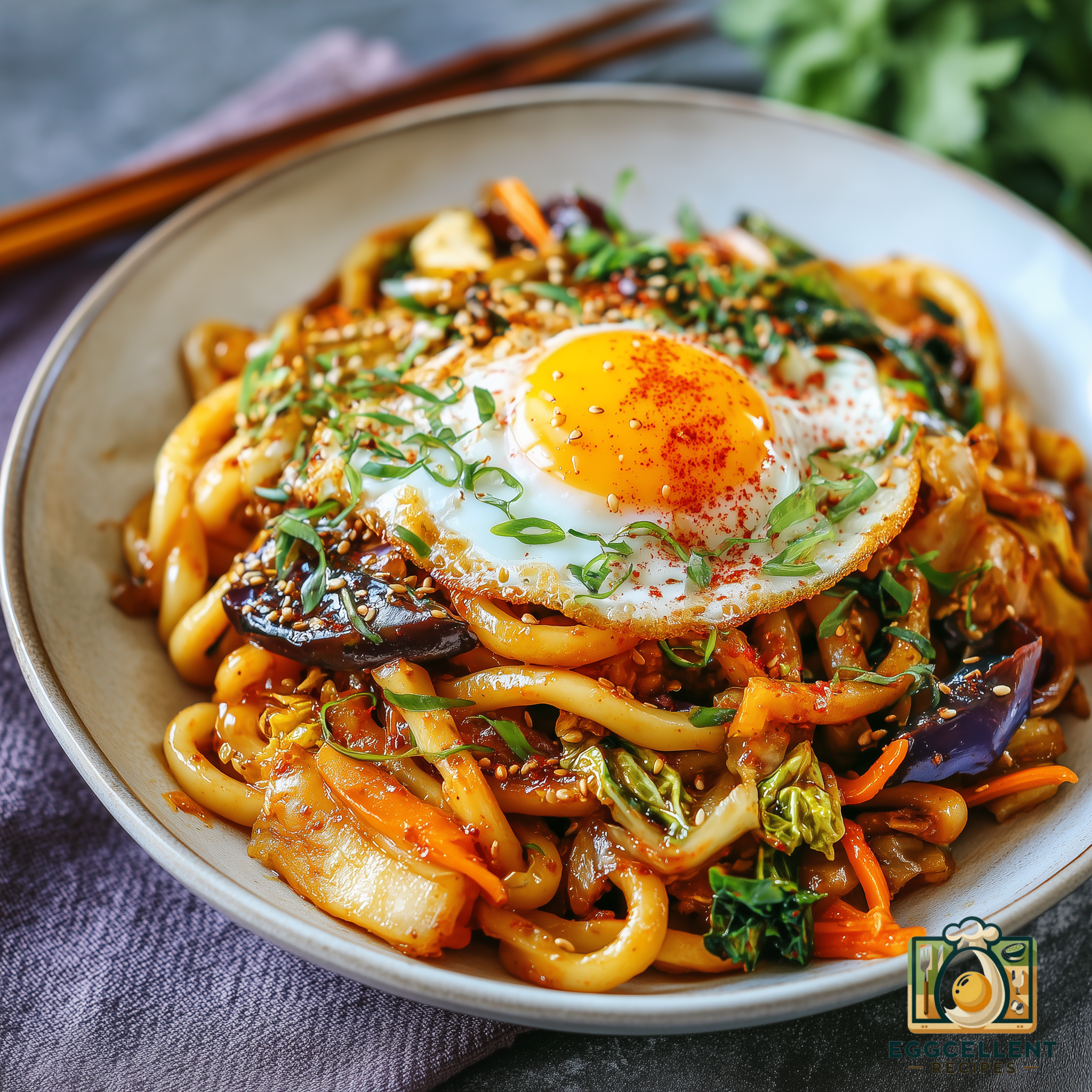 Kimchi Udon Stir-Fry Recipe