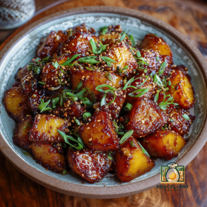 Korean Braised soy-glazed potatoes Recipe