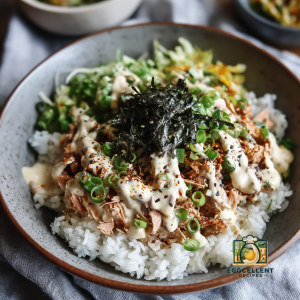 Korean Tuna Mayo Rice Bowl Recipe