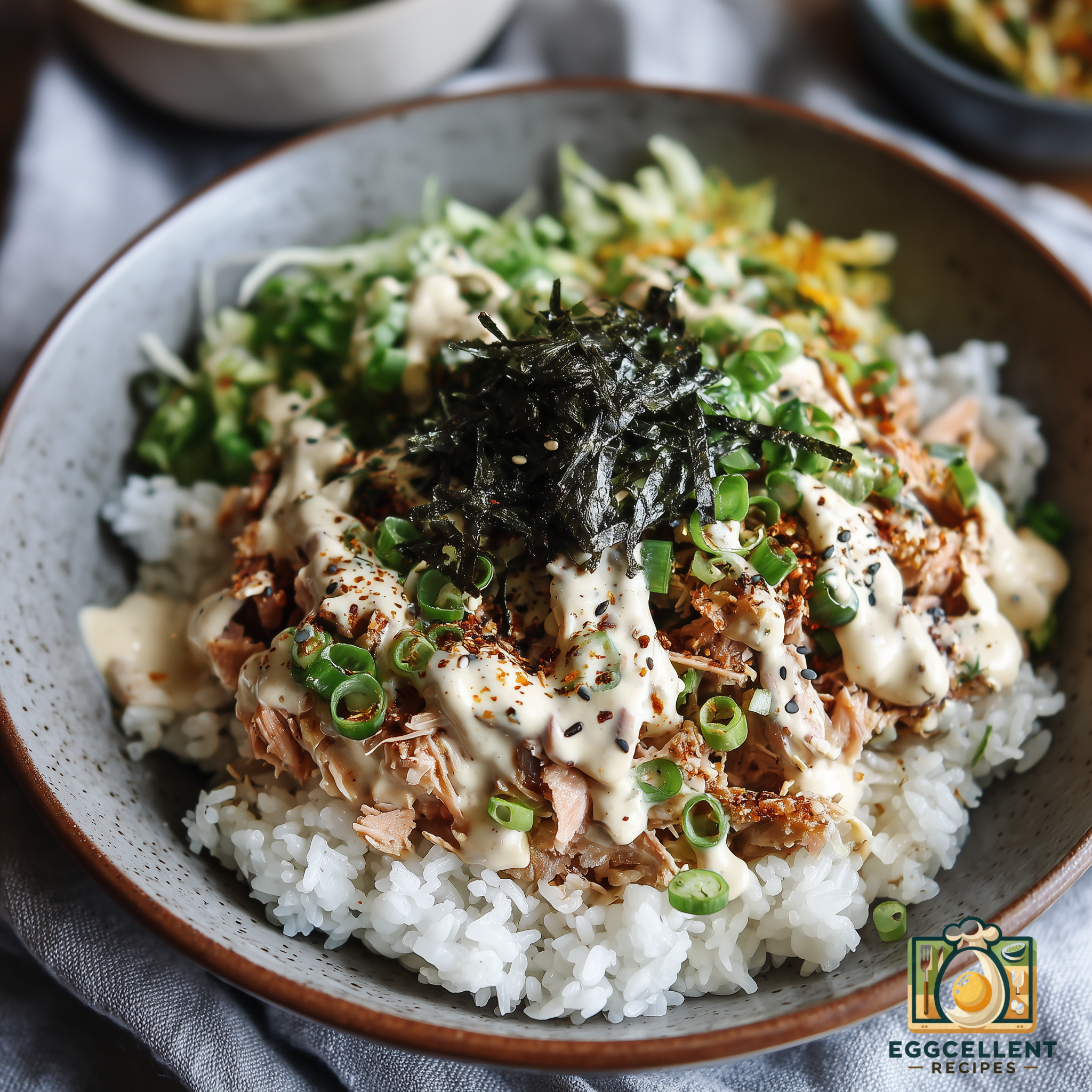 Korean Tuna Mayo Rice Bowl Recipe