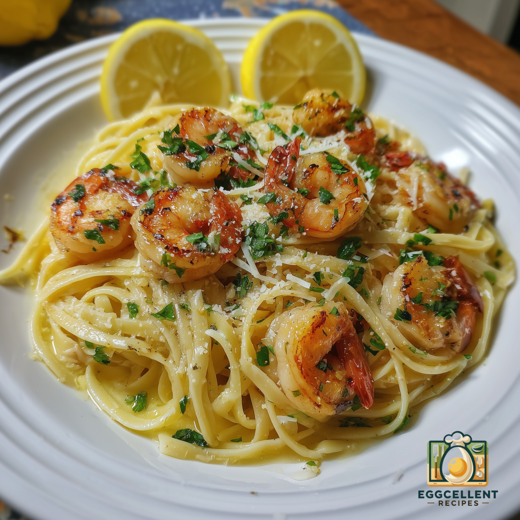 Lemon Butter Shrimp Linguine Recipe