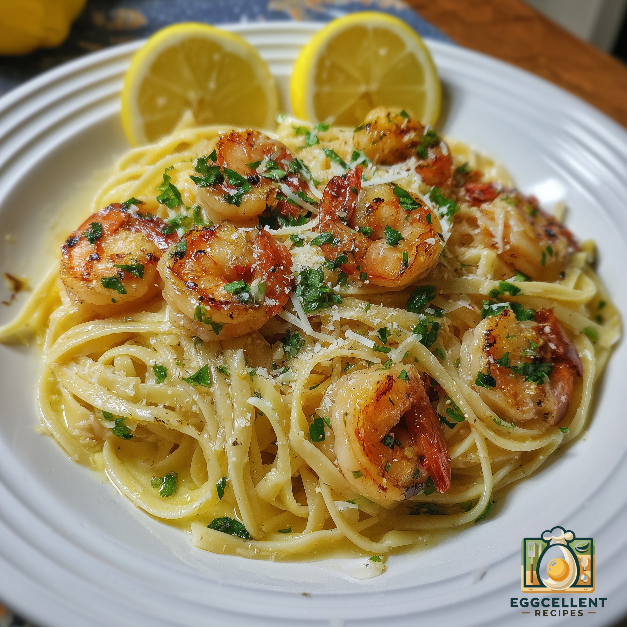 Lemon Butter Shrimp Linguine Recipe