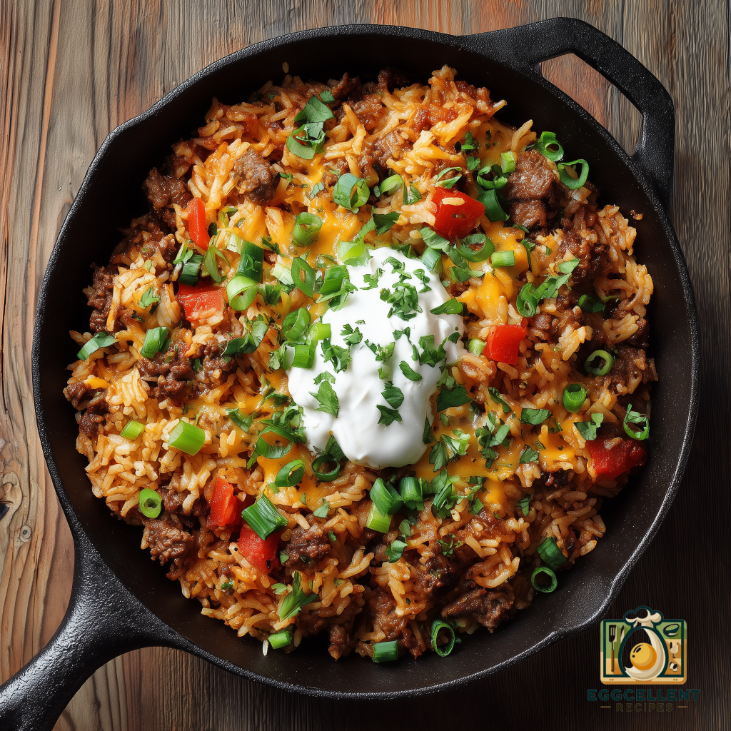 One-Pot Beef & Rice Skillet Recipe