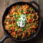 One-Pot Beef & Rice Skillet Recipe