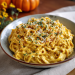 Pumpkin Alfredo Pasta Recipe