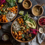 Roasted Fall Veggie Rice Bowls Recipe