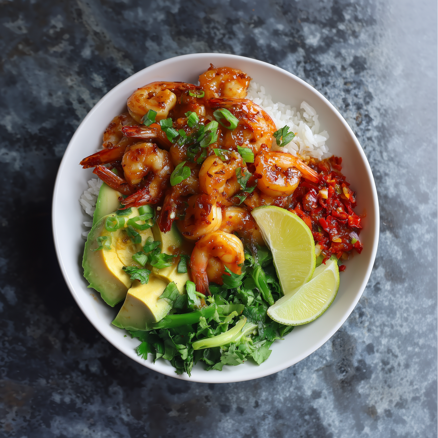 Sweet Chili Shrimp Bowls