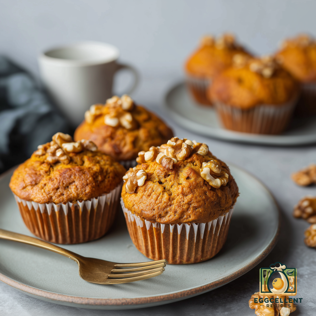Sweet Potato Muffins with Walnuts Recipe