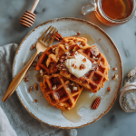 Sweet Potato Waffles with Honey Butter Recipe
