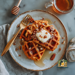 Sweet Potato Waffles with Honey Butter Recipe