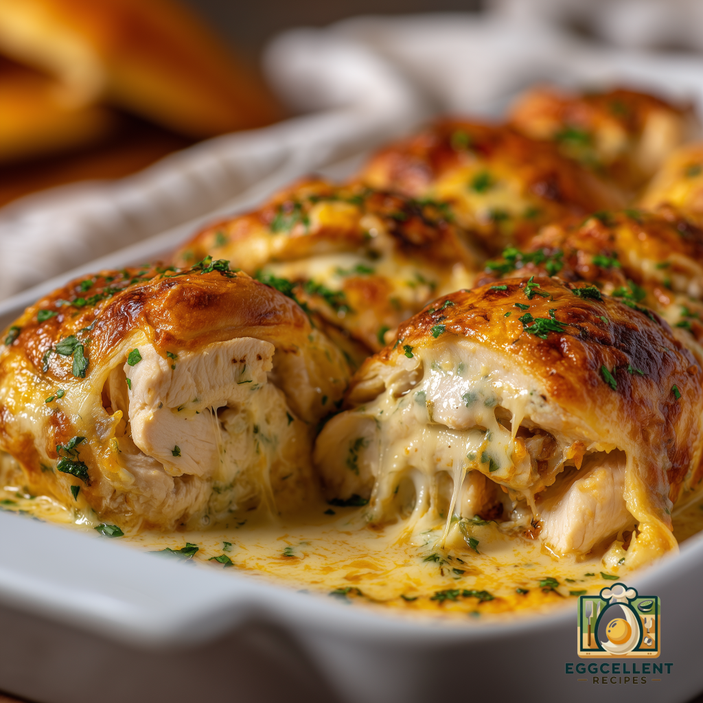 Cheesy Baked Chicken Roll-Ups Recipe